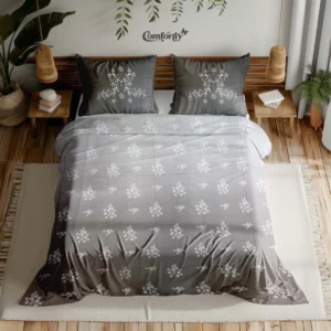 PREMIUM 300 TC 100% COTTON KING SIZE BEDSHEET - MOONLIGHT ASH