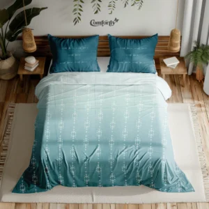 PREMIUM 300 TC 100% COTTON KING SIZE BEDSHEET - OCEAN WHISPER