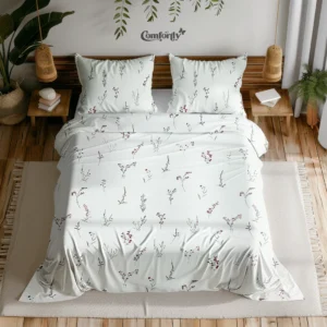 100% COTTON KING SIZE BEDSHEET - WHISPERING SPRING
