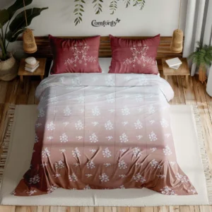 PREMIUM 300 TC 100% COTTON KING SIZE BEDSHEET - BLUSH TERRA