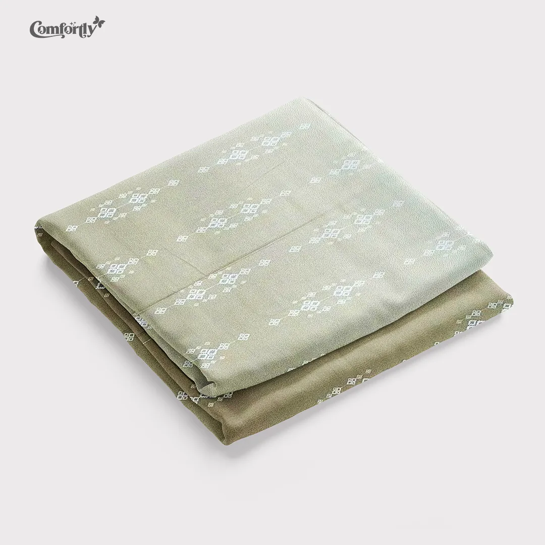 PREMIUM 300 TC 100% COTTON KING SIZE BEDSHEET - OLIVE TRANQUIL