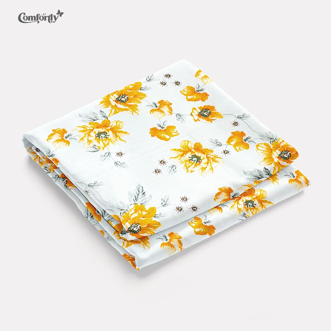 100% COTTON DOUBLE SIZE BEDSHEET - GOLDEN MEADOW