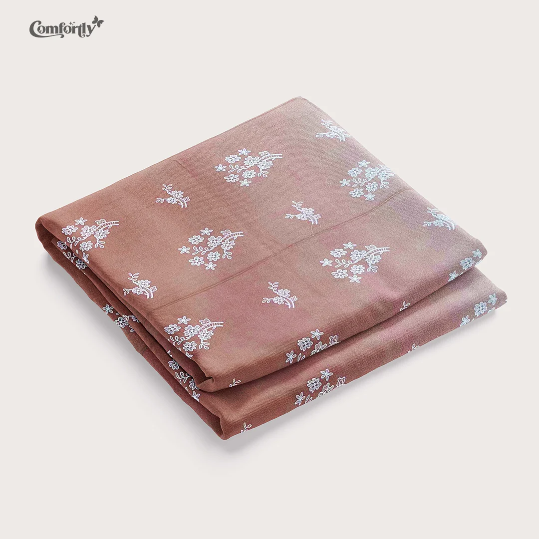 PREMIUM 300 TC 100% COTTON KING SIZE BEDSHEET - BLUSH TERRA