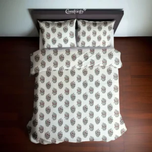 100% COTTON SINGLE SIZE BEDSHEET - BLUSH CALM