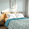 Double bed malmal reversible dohar in soft breathable cotton fabric for all season comfort