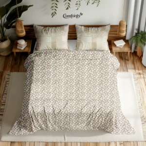 100% COTTON DOUBLE SIZE BEDSHEET – DAISY DUSK