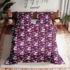 100% Cotton Double Size Bedsheet – Wine Rose Charm with elegant floral design and soft breathable fabric for stylish bedroom decor