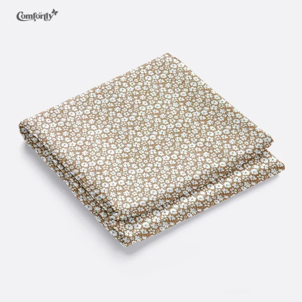 100% Cotton Double Size Bedsheet – Daisy Dusk soft breathable floral print bedsheet for modern bedroom decor