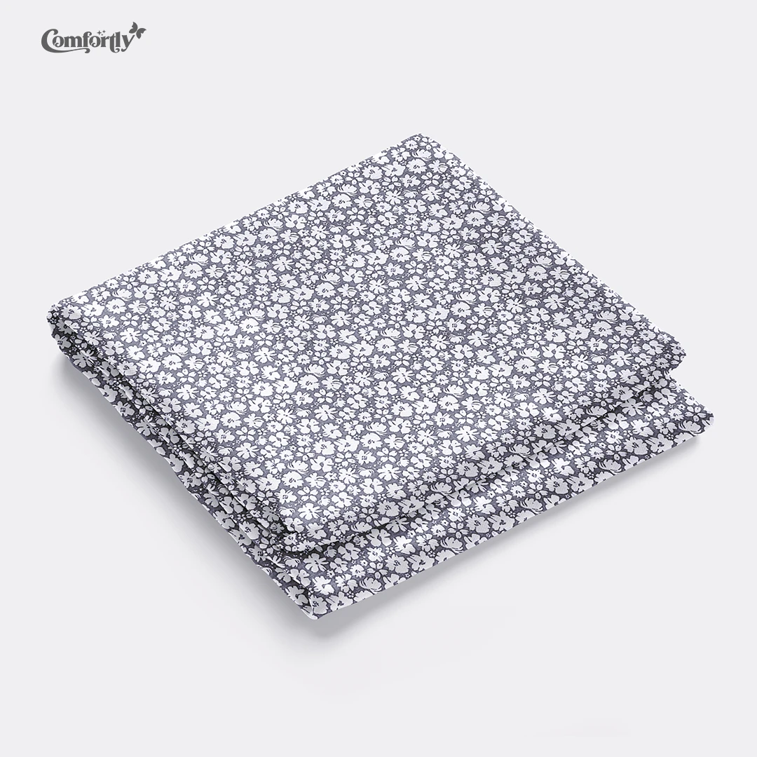 100% COTTON DOUBLE SIZE BEDSHEET – DAISY MIDNIGHT