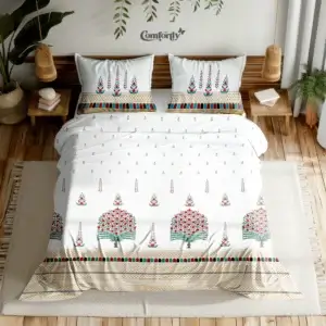 100% COTTON KING SIZE BEDSHEET – RAJASTHAN ROYALS