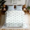 Arctic Bloom Double Size Bedsheet