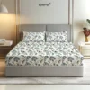 Peacock Gardenia 100% Cotton Fitted Bedsheet