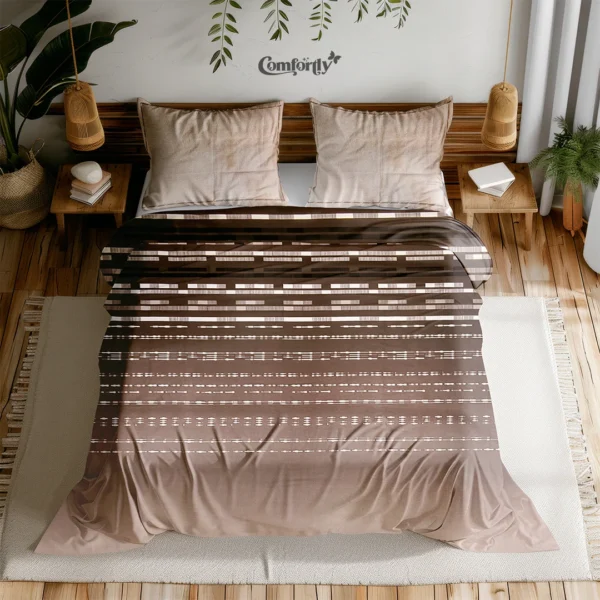 Strata Stripe Mocha Bedsheet