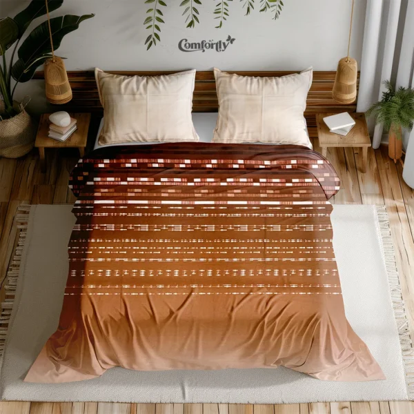 Strata Stripe Sunset bedsheet