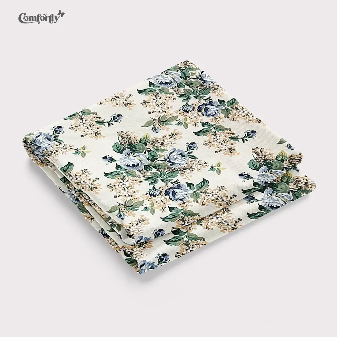 100% COTTON KING SIZE FITTED BEDSHEET – BOTANICAL DREAM