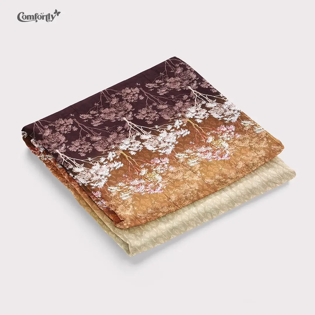 PREMIUM 400 TC 100% COTTON KING SIZE BEDSHEET – SUNSET FOREST