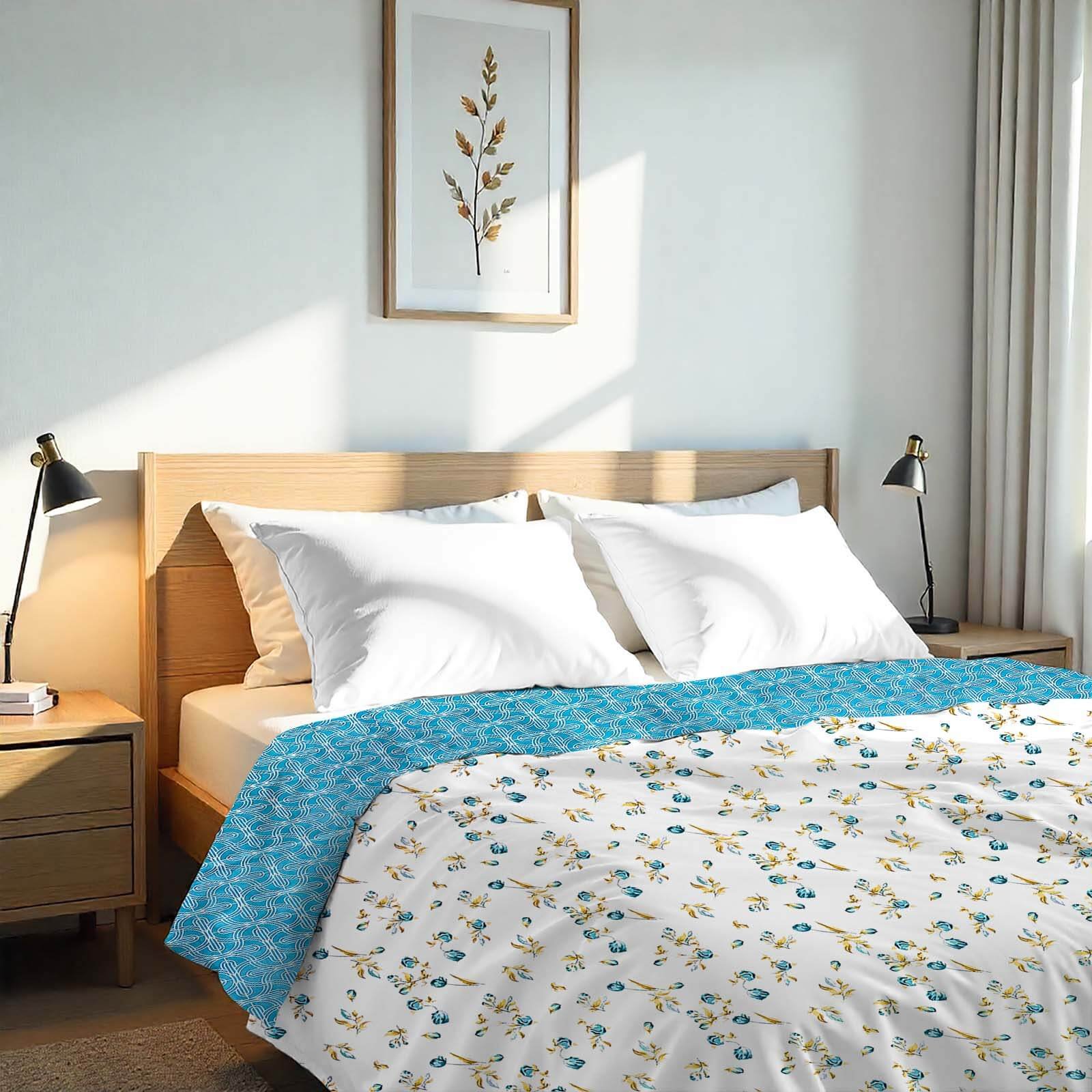 DOUBLE BED MALMAL REVERSIBLE DOHAR – SEA & PETALS