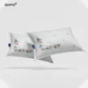 Embroidery Petals in White Bedsheet