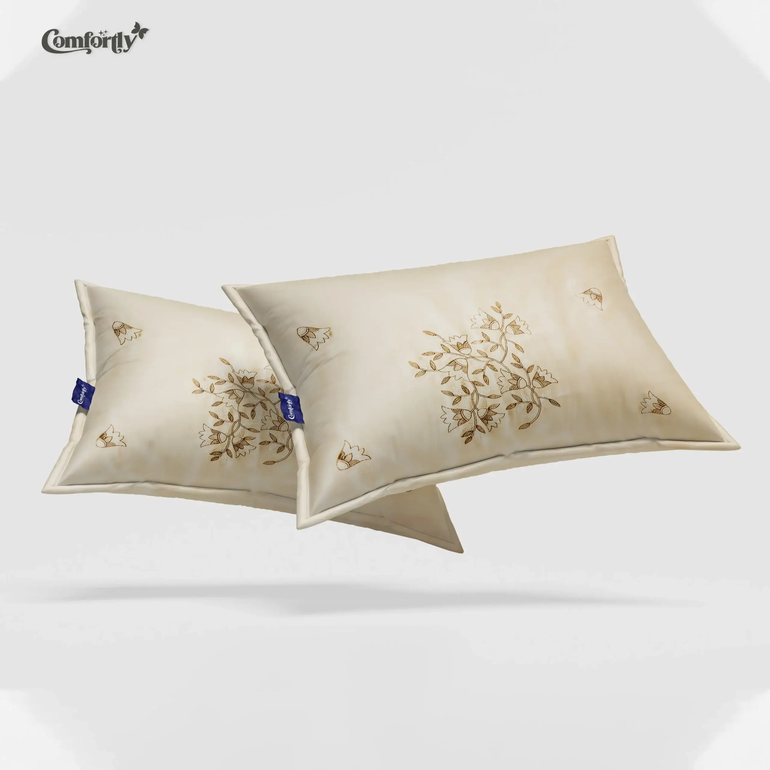 Victorian charm champagne beige bedsheet