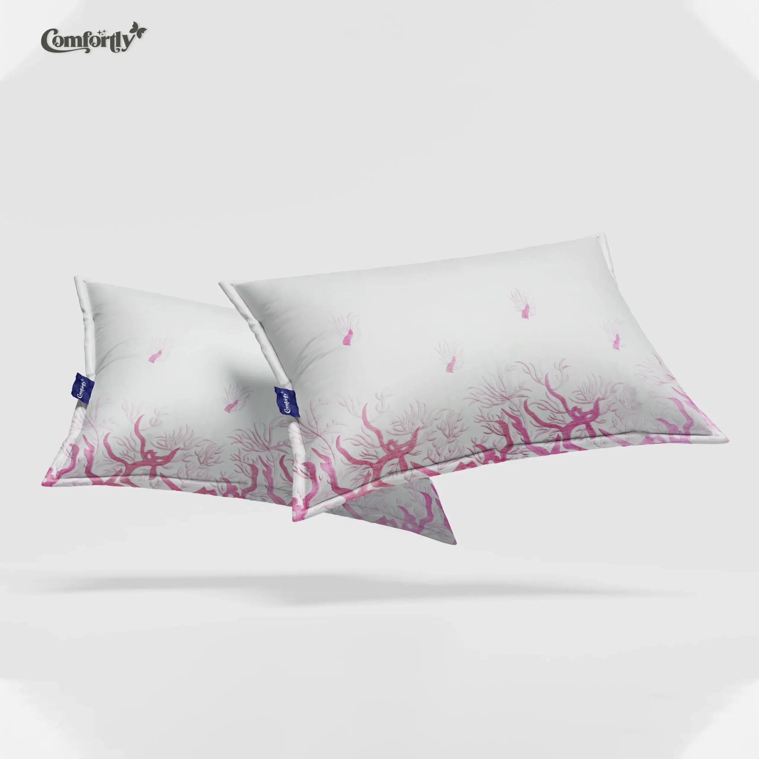 Blush Calm Premium Embroidery Bedsheet