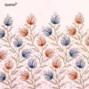 Peach Bloom Embroidered Cotton Bedsheet
