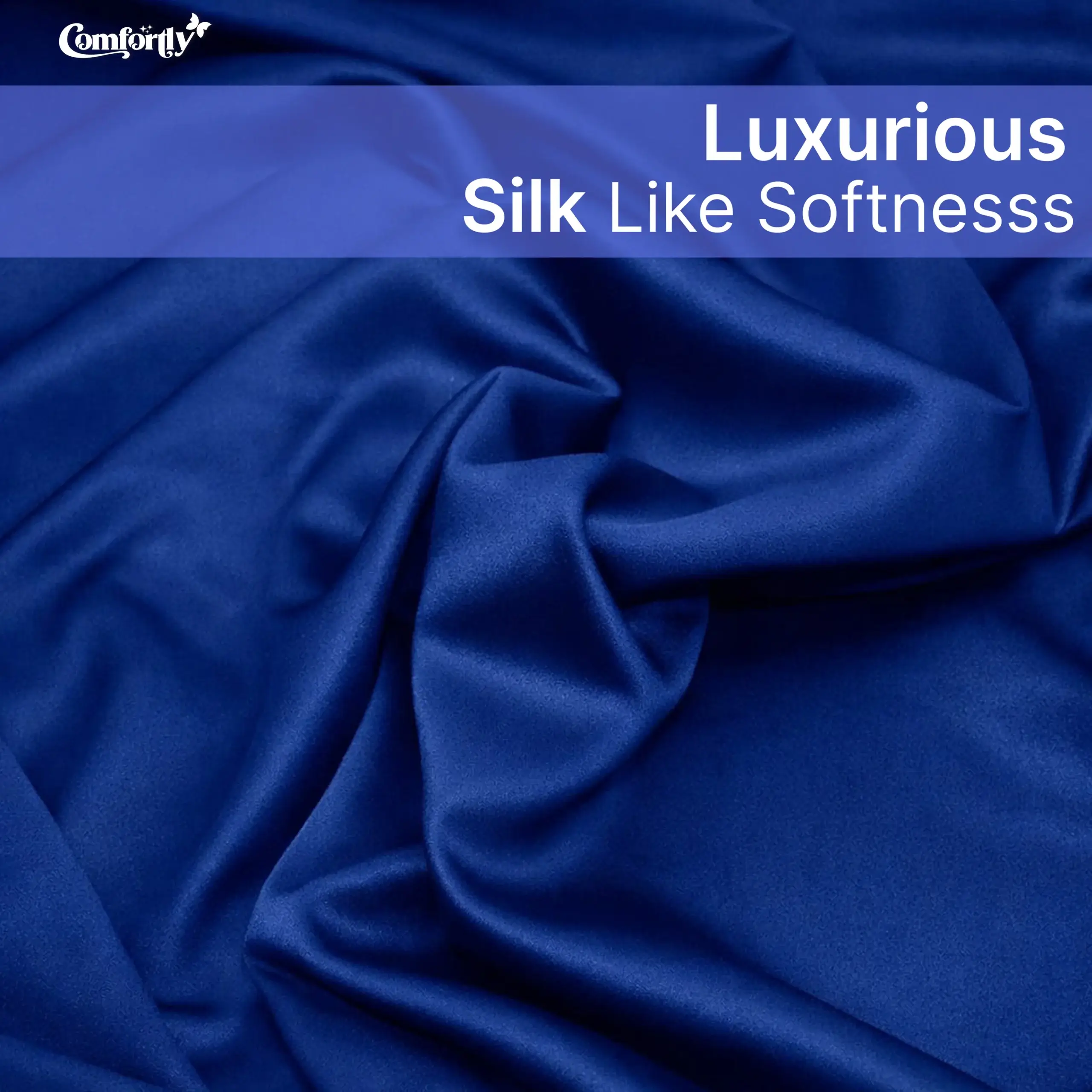 dark blue satin regent king size bedsheet