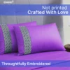 dusky magenta satin regent king size bedsheet
