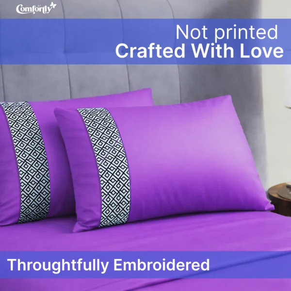 dusky magenta satin regent king size bedsheet