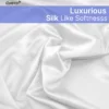 soft white satin regent king size bedsheet