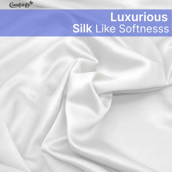 soft white satin regent king size bedsheet