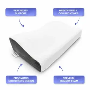 Comfortly Memory Foam Orthopedic Cervical Pillow